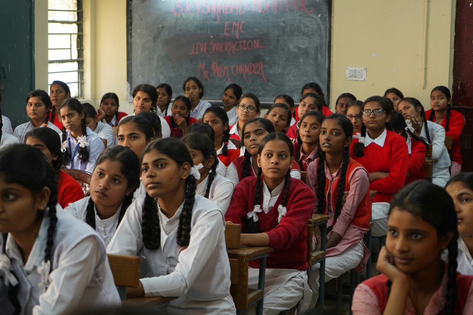 Jenteklasse i India
